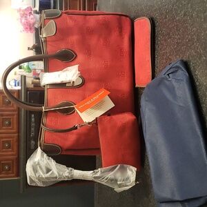 Brand new with tags Dooney Burke canvas logo tote bag NWT